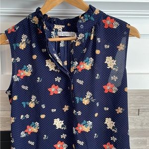 3/$15 Floral dressy tank top
